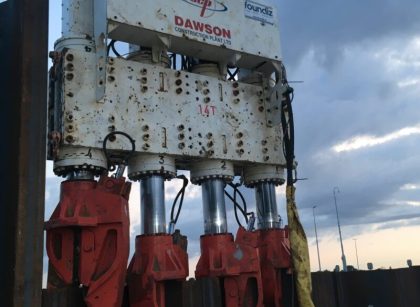 sheet pile pressing machines