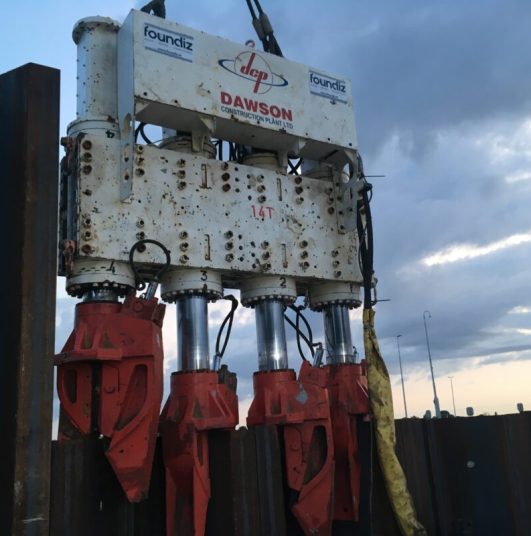 sheet pile pressing machines
